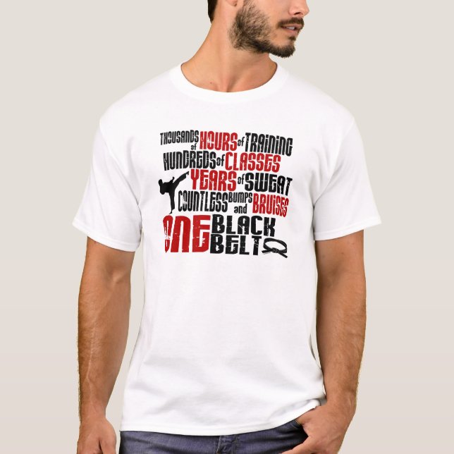 ONE Black Belt 2 KARATE T-SHIRTS & APPAREL (Front)