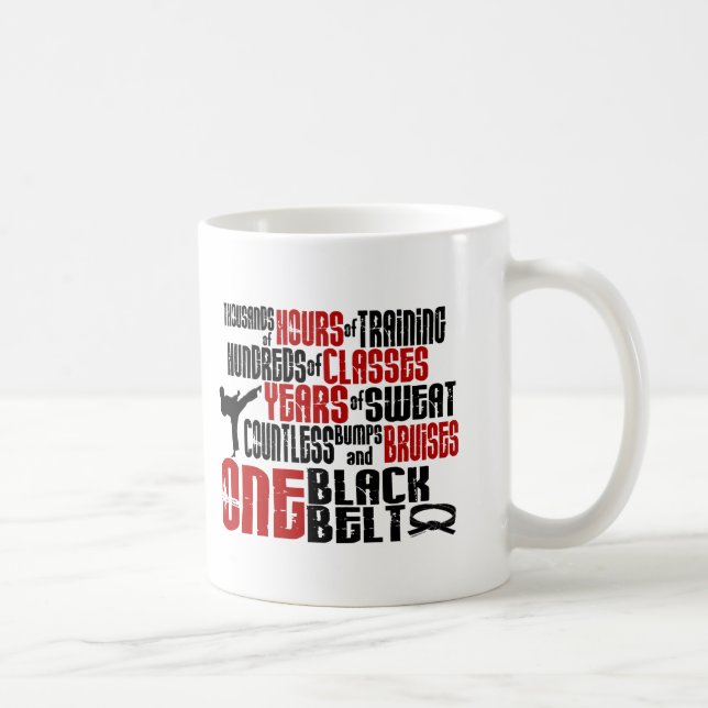 ONE Black Belt 2 KARATE T-SHIRTS & APPAREL Coffee Mug (Right)