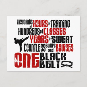 ONE Black Belt 2 KARATE T-SHIRTS & APPAREL Postcard