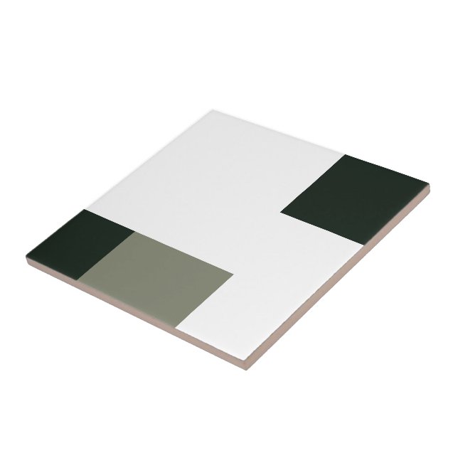 One Black Square, Small (4.25" x 4.25") Tile (Side)