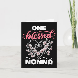 One Blessed Grandma Nonna Gigi Granny Nana Mama Je Card