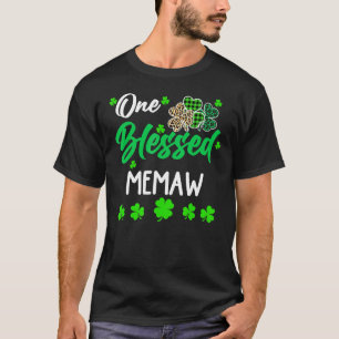 One Blessed Memaw C St Patrick's Day Irish T-Shirt