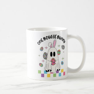 One Boojee Bunny Funny Boo Ghost Happy Easter Day  Coffee Mug