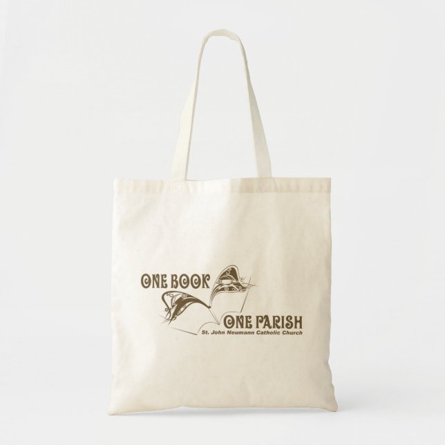 One Book One Parish Book Tote Bag (Front)