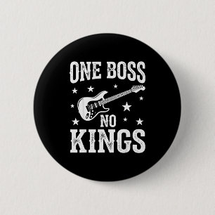 One boss no kings 2 inch round button