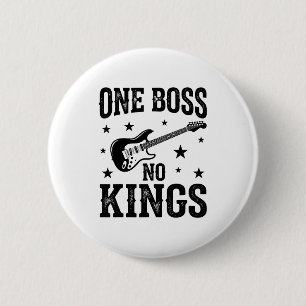 One boss no kings 2 inch round button