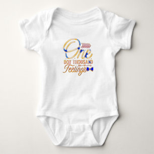 One Boy Thousand Feelings Baby Bodysuit