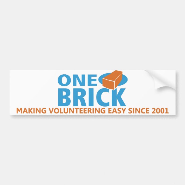 One Brick Bumper Sticker (Front)