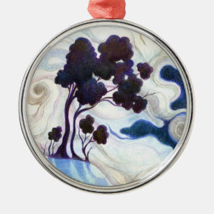 One Bright Night Metal Ornament