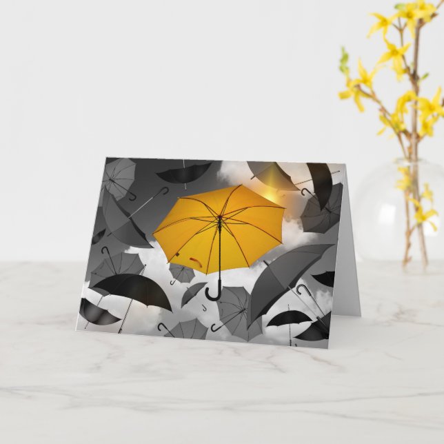 "One Bright Spot" I Miss You Custom Card (Yellow Flower)