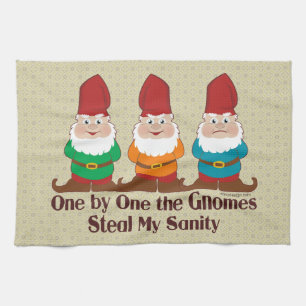 One By One The Gnomes Kitchen Towel