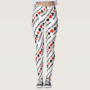 One Can Never Play Too Much Bridge Four Card Suits Leggings