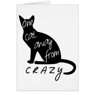 One cat away from CRAZY funny