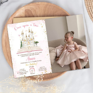 One-ce Upon A Time Princess 2nd Party Photo Invita Invitation