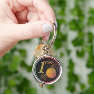 One cent Euro coin  Keychain