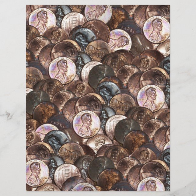 One Cent Penny Spread Background (Front)
