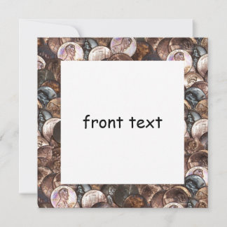 One Cent Penny Spread Background Invitation