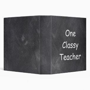 One Classy Teacher Chalkboard Design Gift Idea Binder