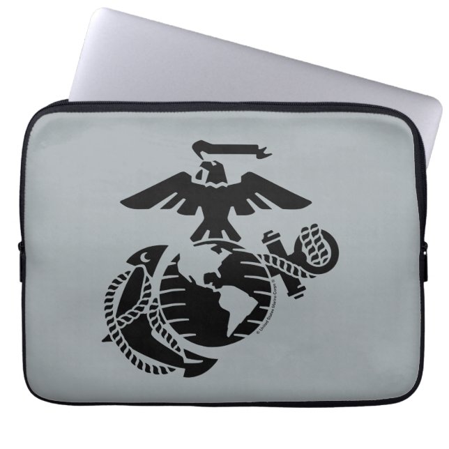 One-Colour EGA - Black Laptop Sleeve (Front)