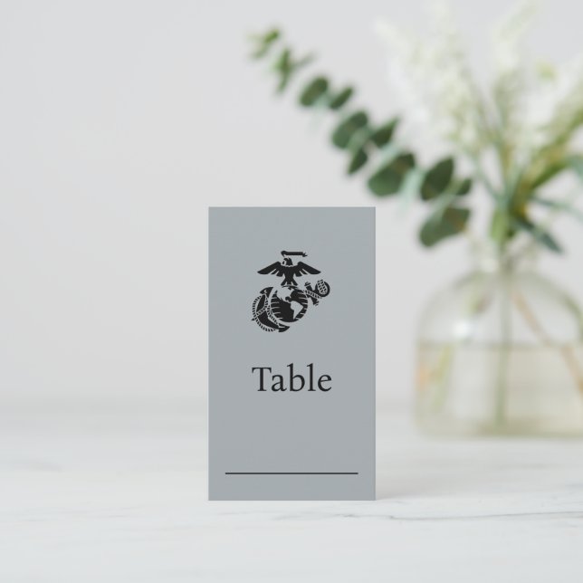 One-Colour EGA - Black Place Card (Standing Front)