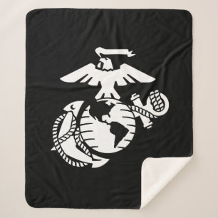 One-Colour EGA - White Sherpa Blanket