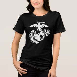 One-Colour EGA - White Tri-Blend Shirt