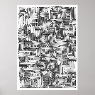 One-Continuous-Line Poster