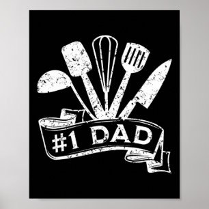 One Cooking Dad For Fathers Day Cooking Daddy Poster
