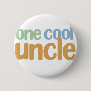 One Cool Uncle T-Shirt 2 Inch Round Button