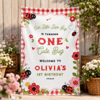 One Cute Bug Floral Ladybug 1st Birthday party