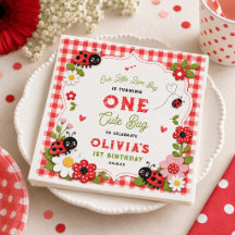 One Cute Bug Floral Ladybug 1st Birthday party