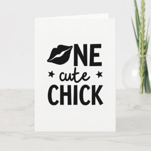 One Cute Chick Graphic Card