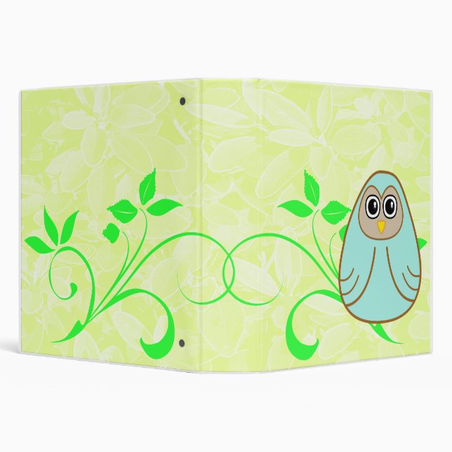 One Cute Owl Binder (Background)