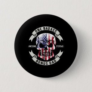 One D Bonus Stepdad Birthday Step Dad Fathers Day 2 Inch Round Button