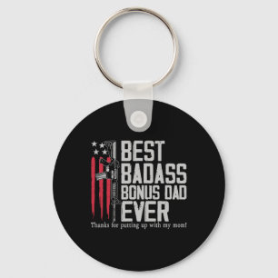 One D Bonus Stepdad Birthday Step Dad Fathers Day Keychain