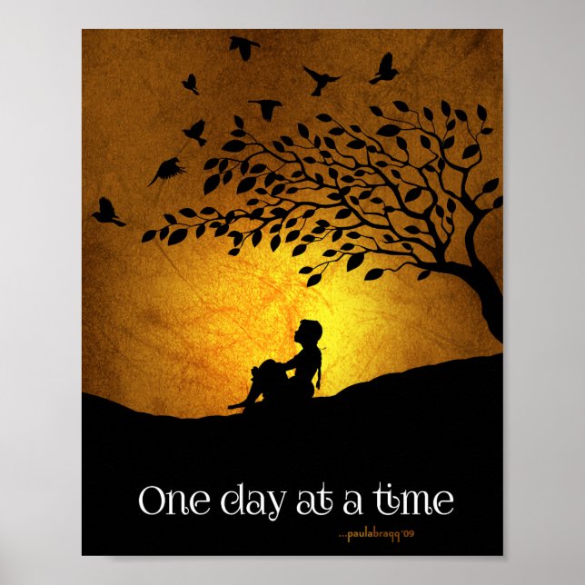 One Day at a Time (12 Step Recovery Female) Poster (Front)
