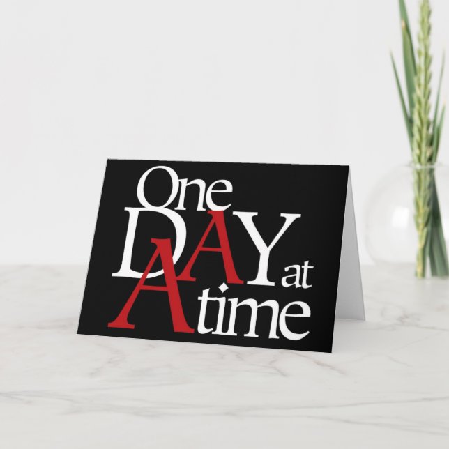 One Day at a Time Card (Front)