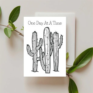 One Day At A Time – Desert Ink Encouragement Card