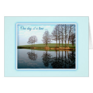 One Day At A Time Floral Card