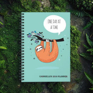 One Day At A Time - Funny Sloth Planner