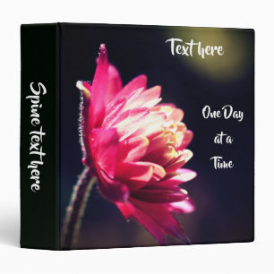 One Day At A Time Inspirational Personalized Binder
