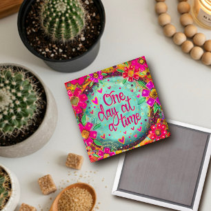 “One Day at a Time“ Inspirivity Magnet