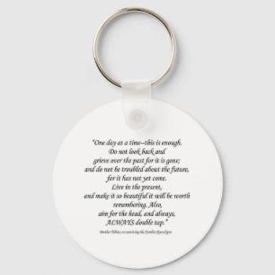 One Day At A Time Keychain