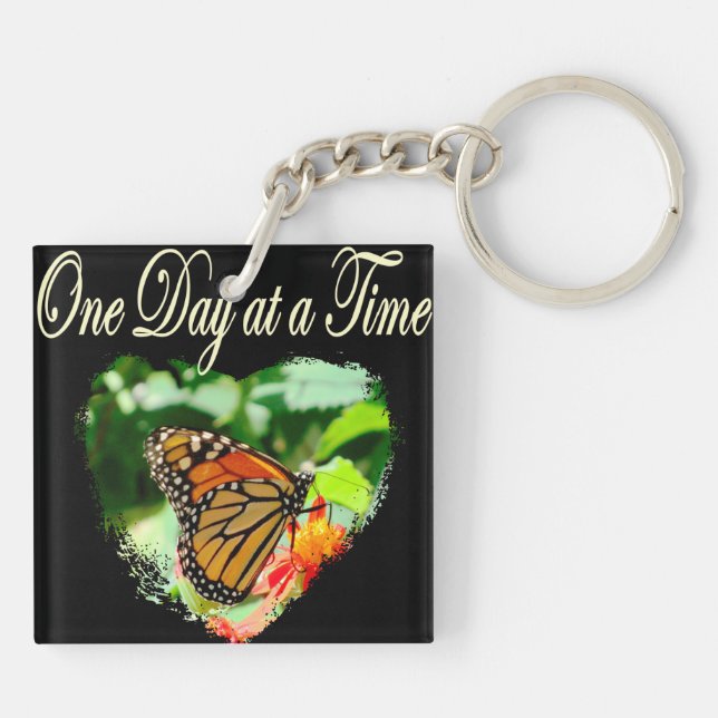 ONE DAY AT A TIME KEYCHAIN (Back)