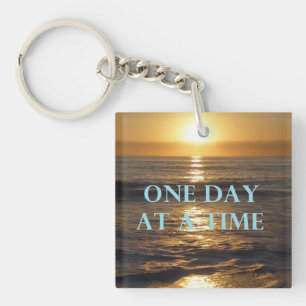 One Day At A Time Keychain