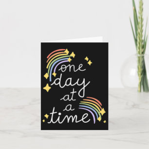One Day At A Time Mental Health Problems Inspirati Card