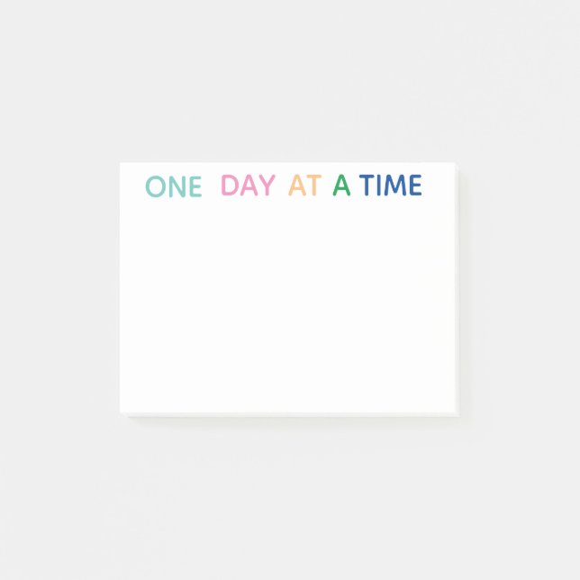 ONE DAY AT A TIME Notes (Front)