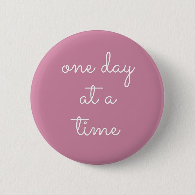 One Day At A Time ODAAT - Alcoholism Gifts Sponsor 2 Inch Round Button (Front)