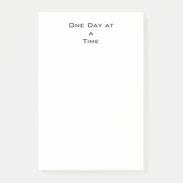 One Day at a Time Post-It Notes (Front)