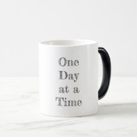 One Day at a Time Recovery Motivational Typography